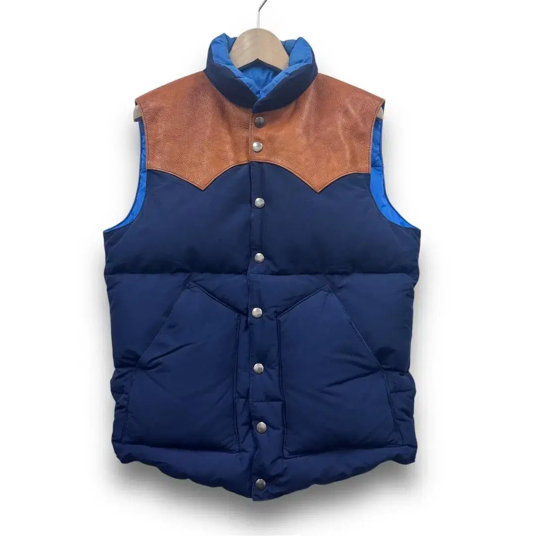 제라도 Leather York Down Vest